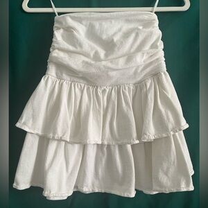 Vintage 1980's Cristina Tiered Boho Mini Skirt (size unknown)
